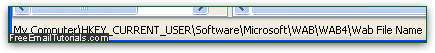 Outlook Express WAB file location in Windows registry