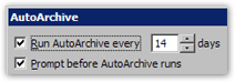 AutoArchive frequency in Outlook 2003