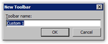 Creating a new custom toolbar in Outlook 2003