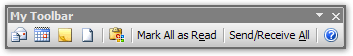 A custom toolbar in Outlook 2003