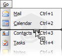 Adding commands to menus in Outlook 2003