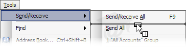 Adding commands to sub-menus in Outlook 2003