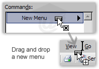 Creating a custom menu in Outlook 2003