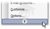 Personalized menus in Outlook 2003