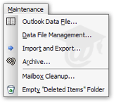 Custom menus in Outlook 2003