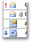 Sample email icons in Outlook 2003