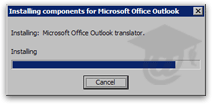 After-the-fact installation of Outlook 2003 components