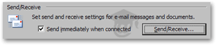 Email Send/Receive options in Outlook 2003