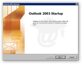 Outlook 2003 Startup wizard