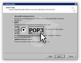 Setting up a POP3 email account in Outlook 2003