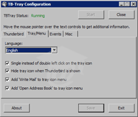 ThunderTray Configuration