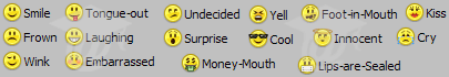 Thunderbird's Smiley Faces