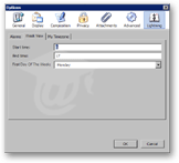 The Thunderbird Lightning Calendar Options