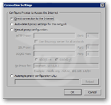 Mozilla Thunderbird's Connection Settings dialog