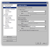 Copies and Folders email account settings in Thunderbird