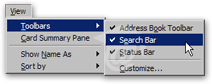 Customizing Thunderbird Address Book's toolbar visibility