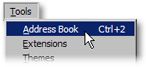 Open Thunderbird's address book