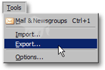 Exporting your Thunderbird address book