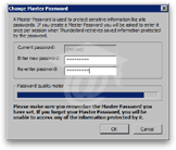 Set or change a Master Password in Thunderbird