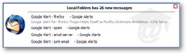 New email alert in Thunderbird 2