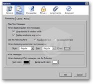 Display Options in Mozilla Thunderbird