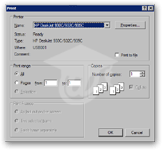 Thunderbird's Print dialog