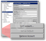 Additional imported email accounts settings can be deleted