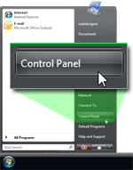 Setting the new email sound from Windows Vista's Control Panel