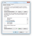 Configuring the new email sound in Windows Vista