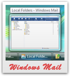 Windows Mail's Local Folders (Inbox etc.) - shown on Windows Vista