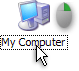 Right-click on the My Computer icon