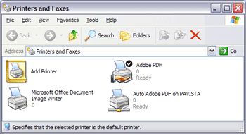 Eddike Tilskynde gnier Set the default printer in Windows XP