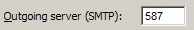 Outgoing server settings for AOL Mail