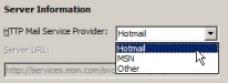 Choosing Hotmail as mail service provider