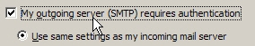 Outgoing server settings for Yahoo! Mail in Outlook