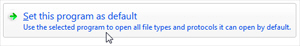 Set or change your default web browser in Windows 7