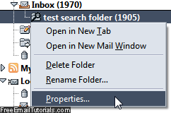 Customize a search folder in SeaMonkey Mail