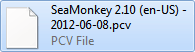 PCV backup file for SeaMonkey Mail in Windows 7