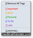 Use tags to label messages in SeaMonkey Mail