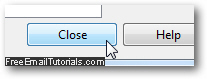 Exit email accounts dialog and return to Opera