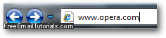 Go to the Opera.com website to download the Opera web browser