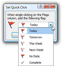 Customize the default email flag in Outlook 2007