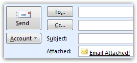 Attach an email to an email in Outlook 2007!