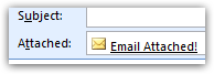 Forward an email as attachment in Outlook 2007