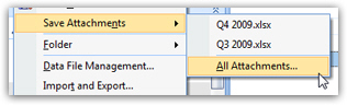 Save all attachments in Outlook 2007