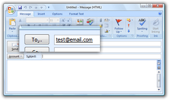 Success! Your default email program has been changed to Outlook 2007