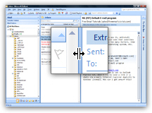 Resize the vertical Reading Pane in Outlook 2007