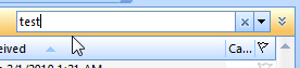Instant search problem in Outlook 2007