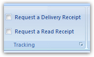 Read receipts in Outlook 2007