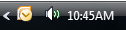 Hidden minimized Outlook 2007 icon